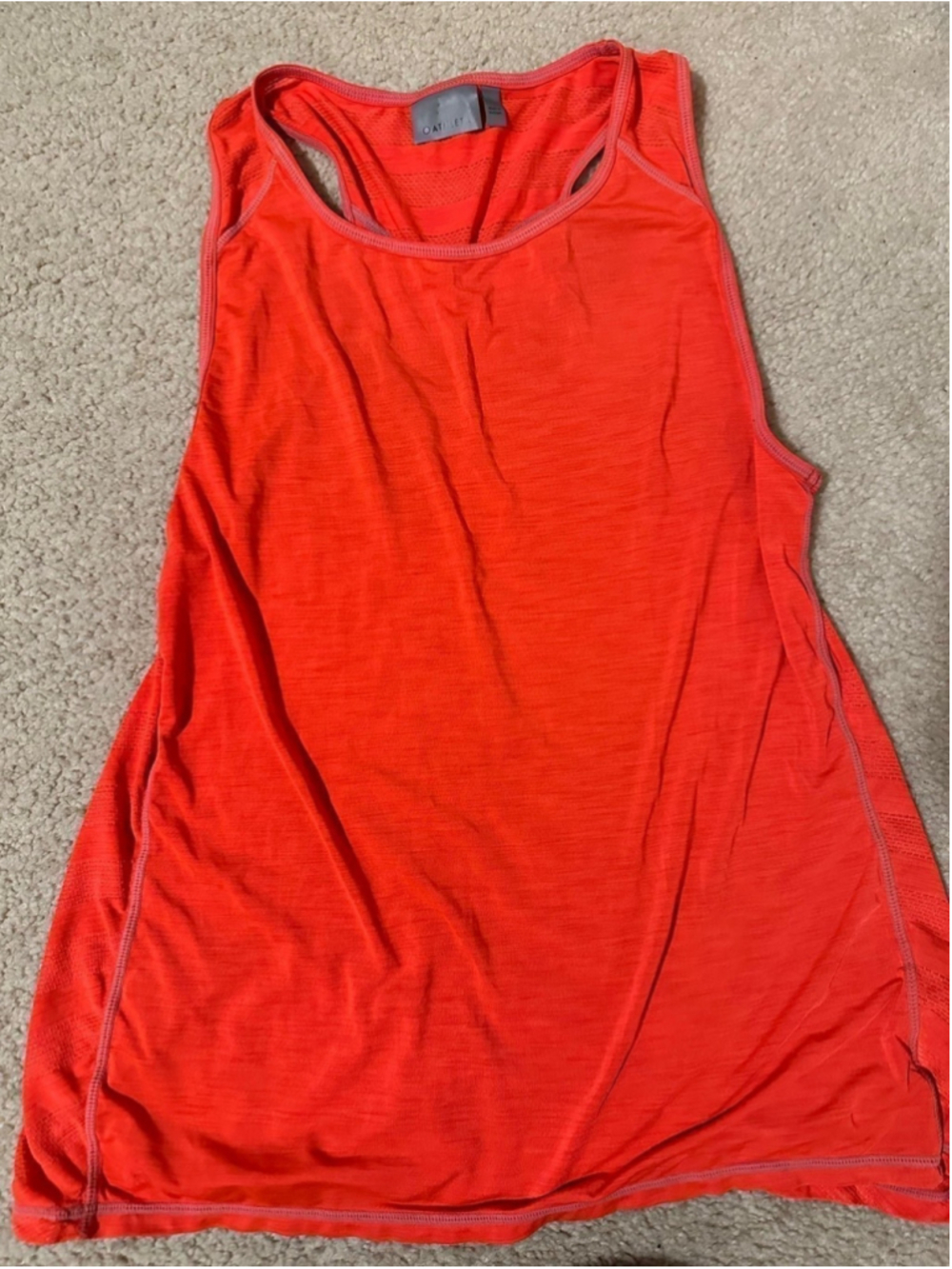 Athleta racer back top size medium. Orange